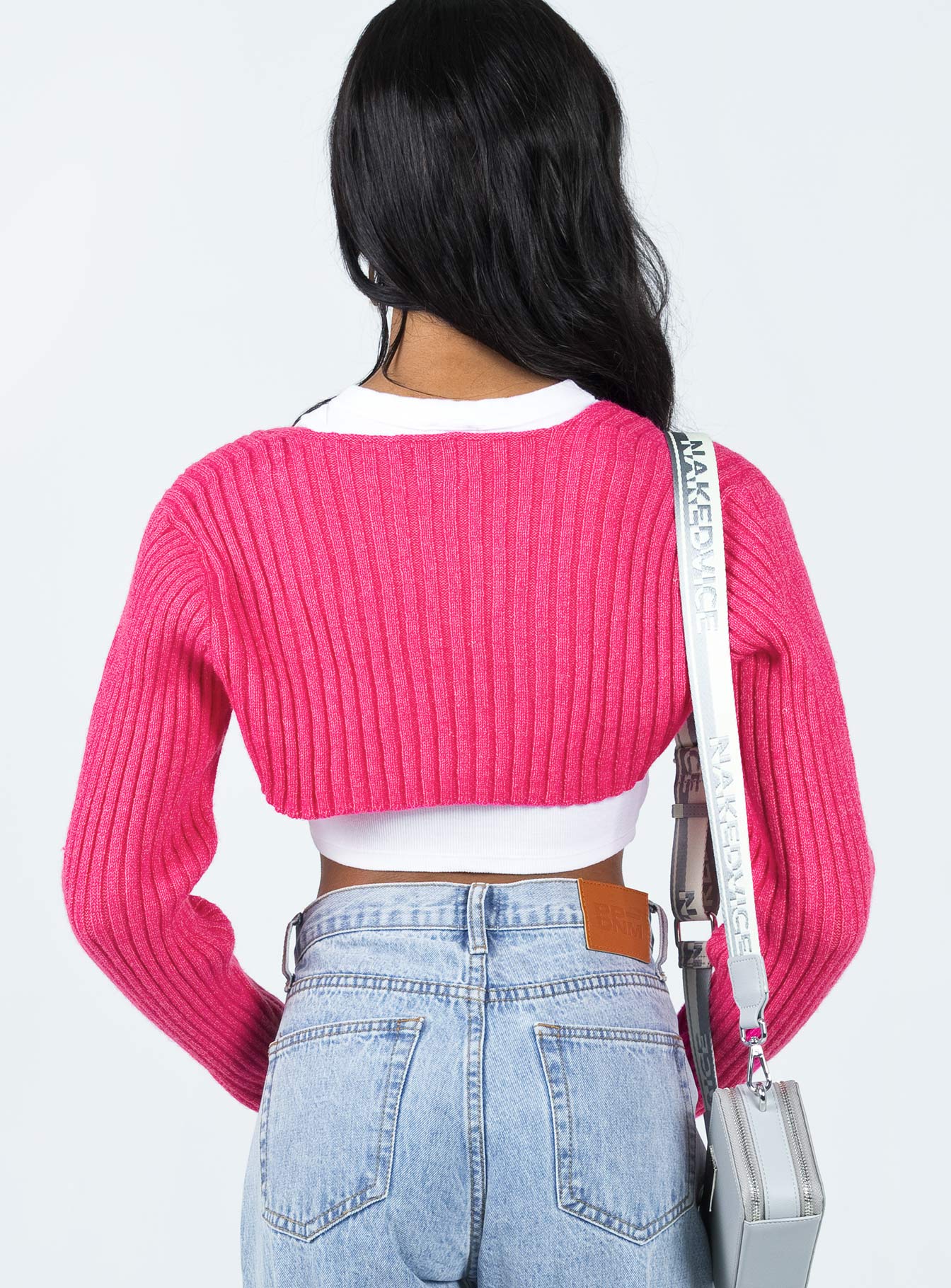 Pink on sale bolero sweater