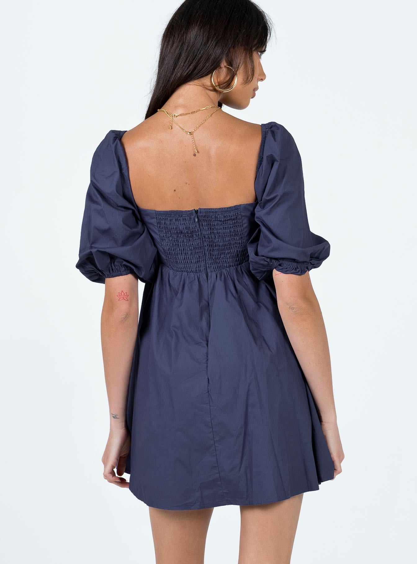 product Princess Polly Square Neck  Vana Mini Dress Navy