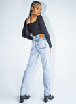 Princess Polly Mid Rise  Willowe Denim Jeans