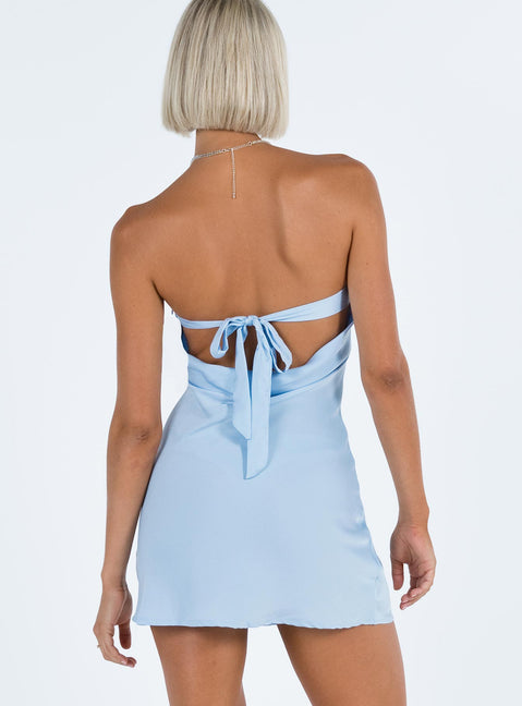 Jasmyn Mini Dress Blue | Princess Polly Jasmyn Mini Dress Blue | Princess Polly
