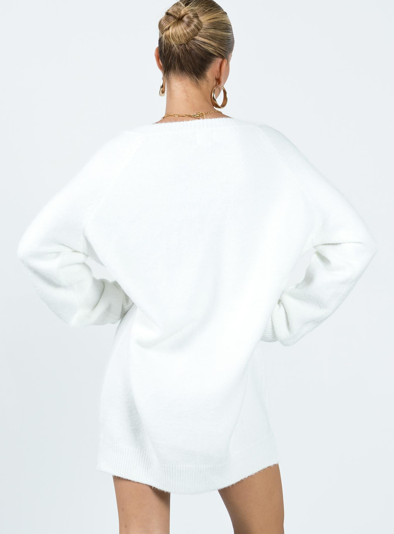 product Princess Polly High Neck  Breslin Sweater Dress Beige