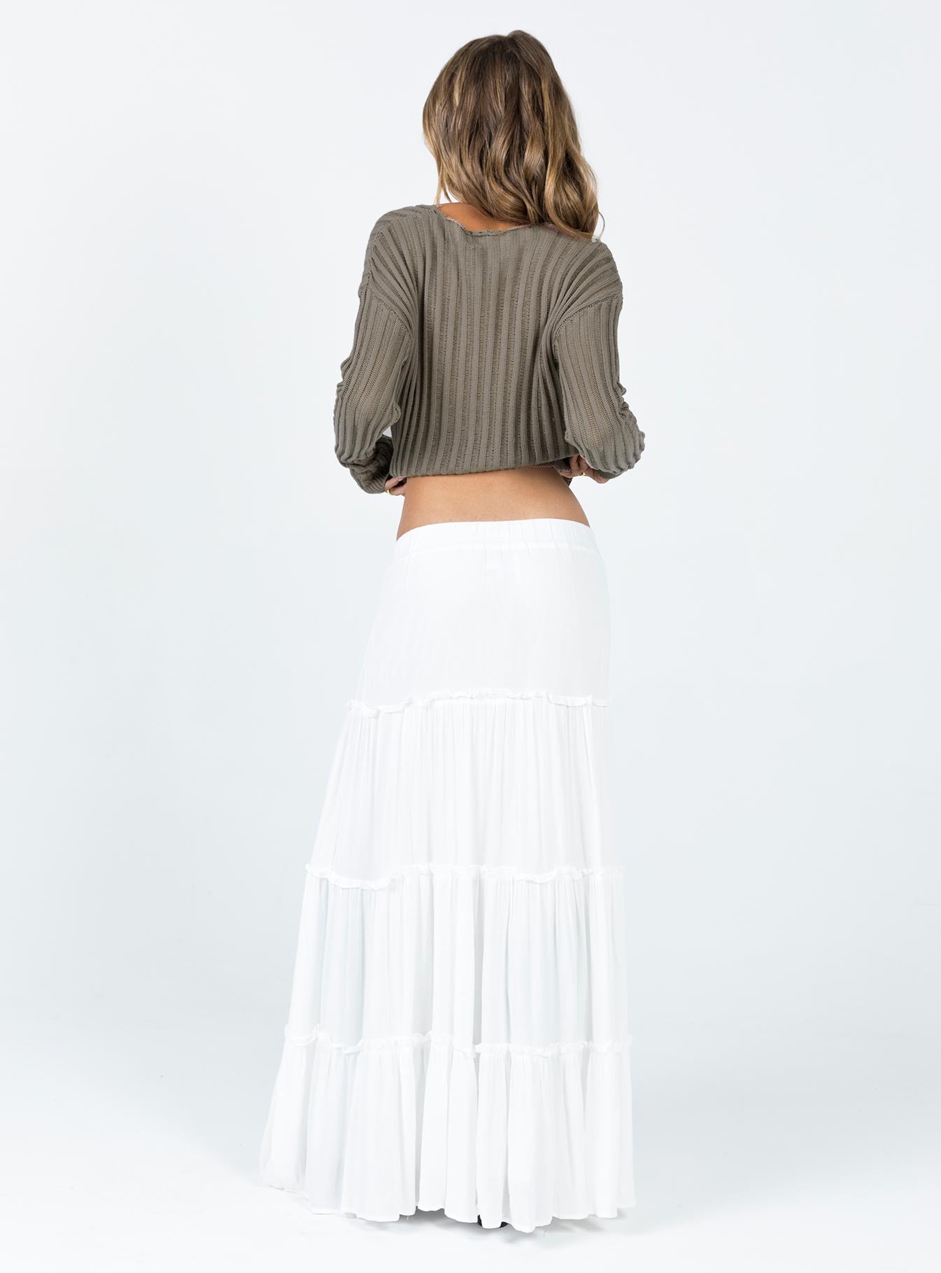 White flowy shop skirt youtube