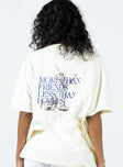 Oversized tee Graphic print at front & back Drop shoulder Good stretch Unlined