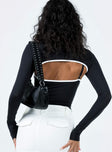Crop top Adjustable shoulder straps  V-neckline Long sleeve bolero Good stretch