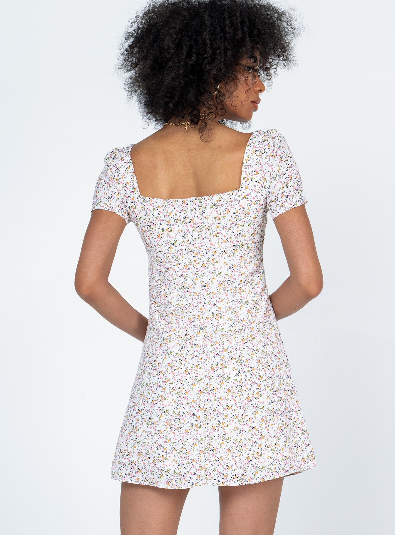 Hastings Mini Dress White Floral