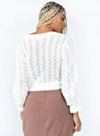 Lyric Cropped Cardigan Pink