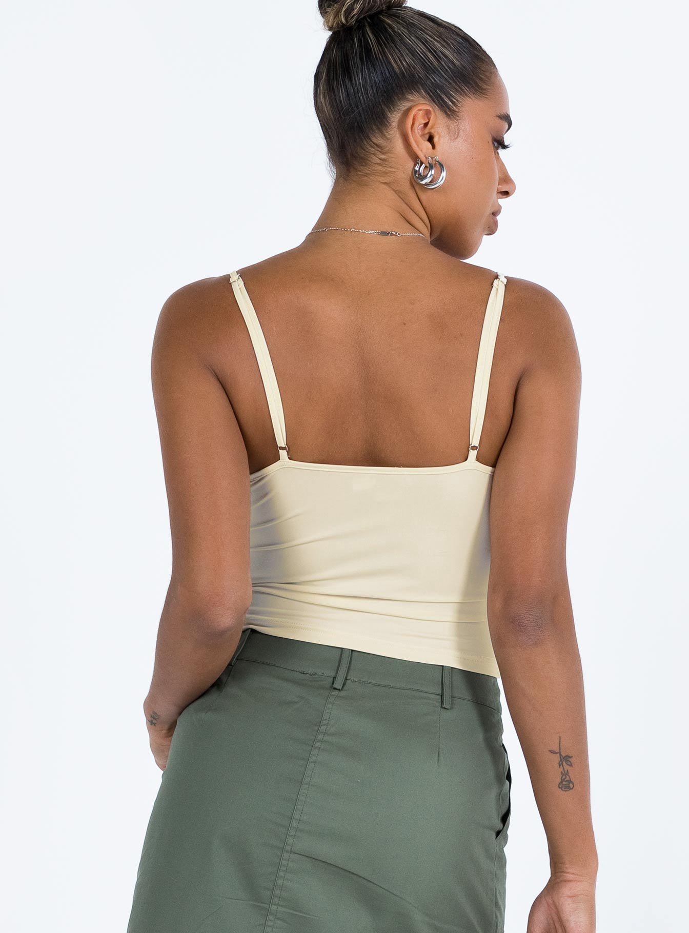 product Princess Polly Sleeveless Plunger  Kazan Cami Ivory