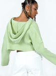 Benson Cropped Sweater Green Princess Polly  Cropped 