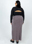 product Harriette Maxi Skirt Slate Grey Curve Princess Polly  Maxi 