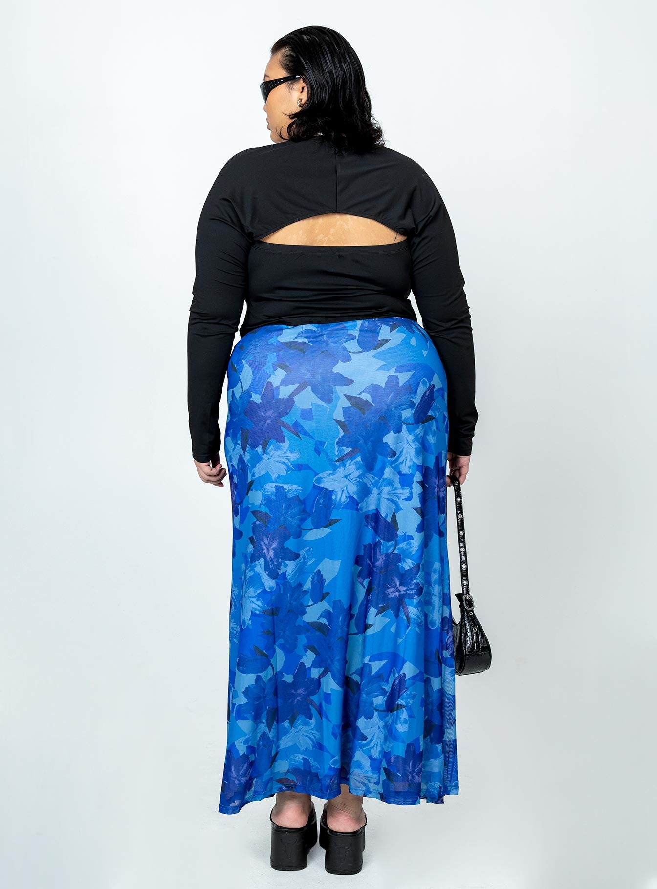 product Starry Midi Skirt Blue Curve Princess Polly  Maxi 