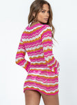 Long sleeve mini dress Crochet design  Flared sleeves
