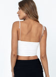 product Princess Polly Sleeveless Square Neck  Stephano Top White