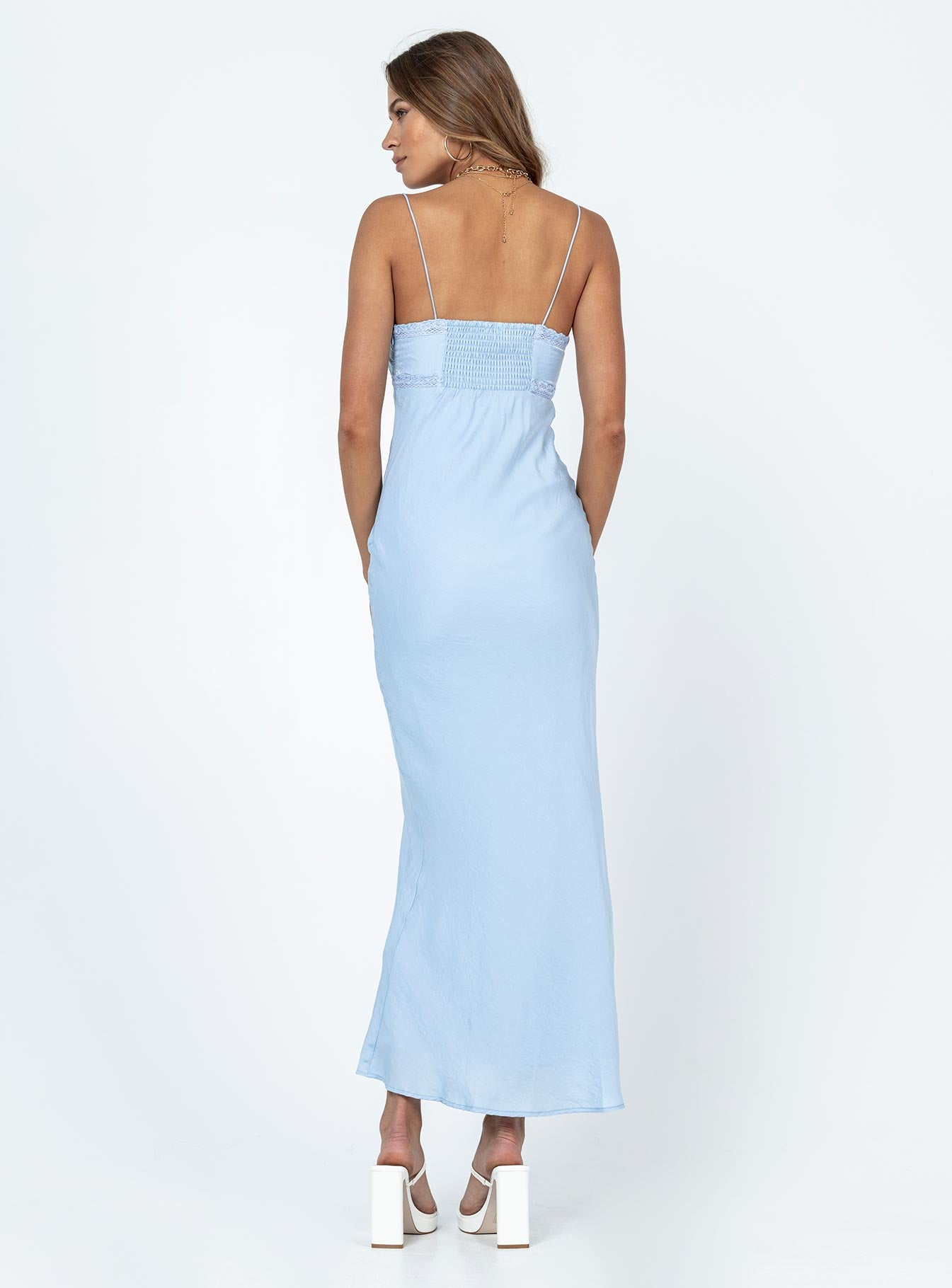 Princess Polly Women's Emily Maxi Dress - Blue - Maxi dresses Princess Polly Women's Emily Maxi Dress - Blue - Maxi dresses