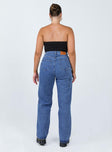 product Princess Polly High Waisted  Theore High Waisted Mom Jean Mid Wash Denim