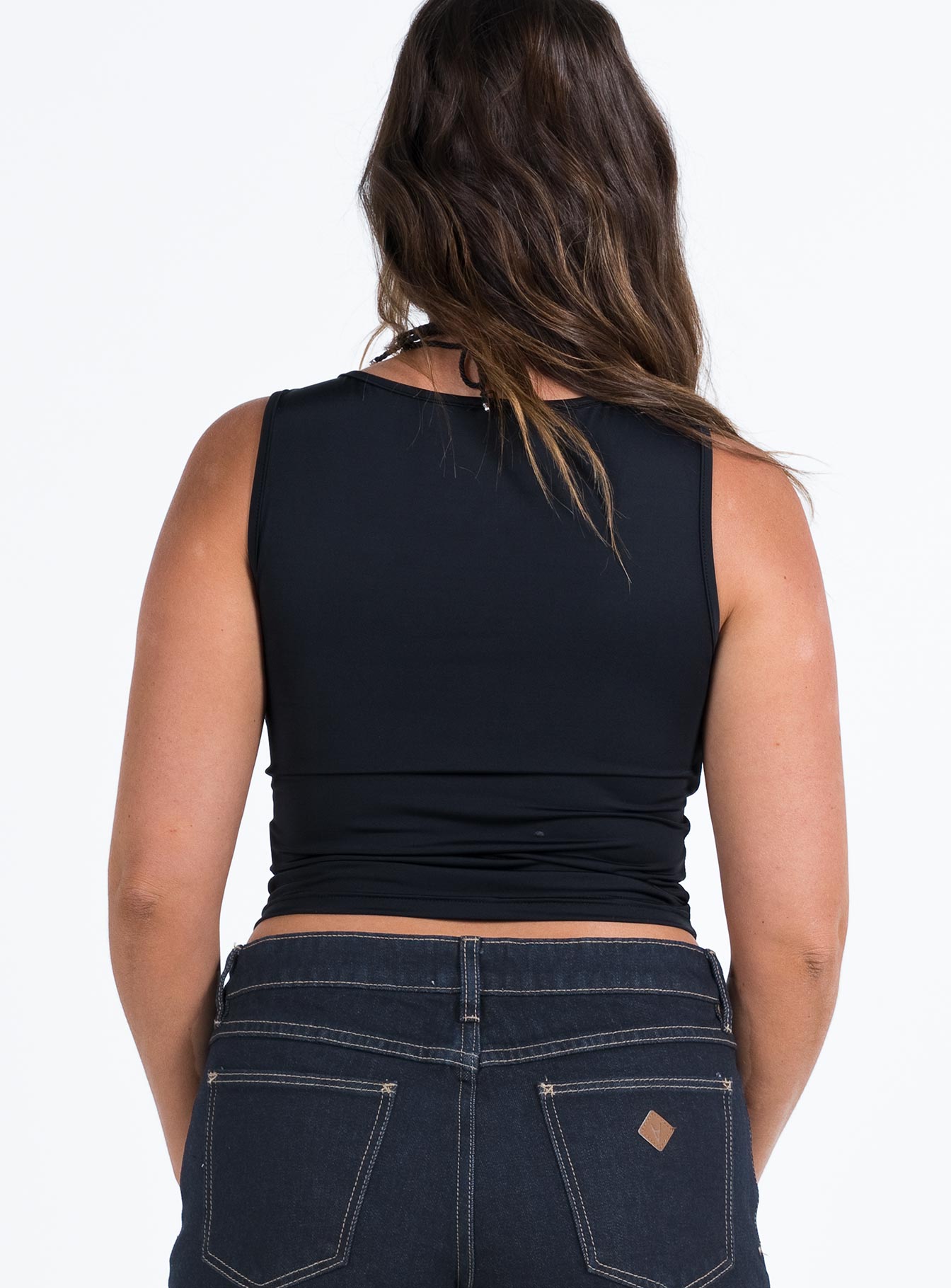 product Princess Polly Short Sleeves Crew Neck  Sanada Top Black