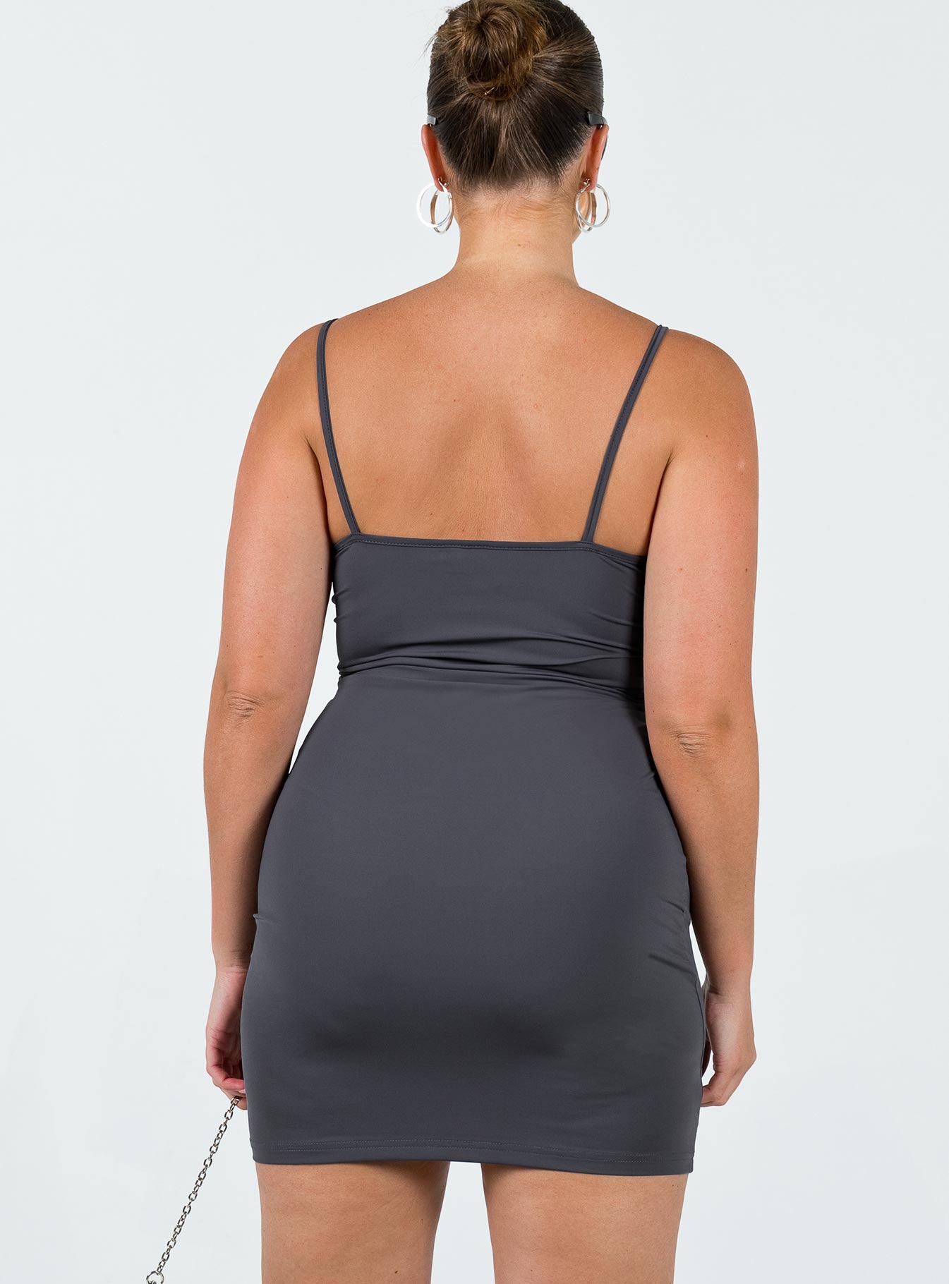 product Princess Polly Asymmetric Neckline  Geary Mini Dress Grey