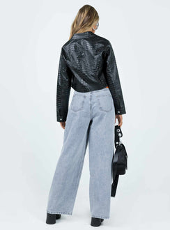 product Princess Polly Mid Rise  Murdock Wide Leg Jeans Denim