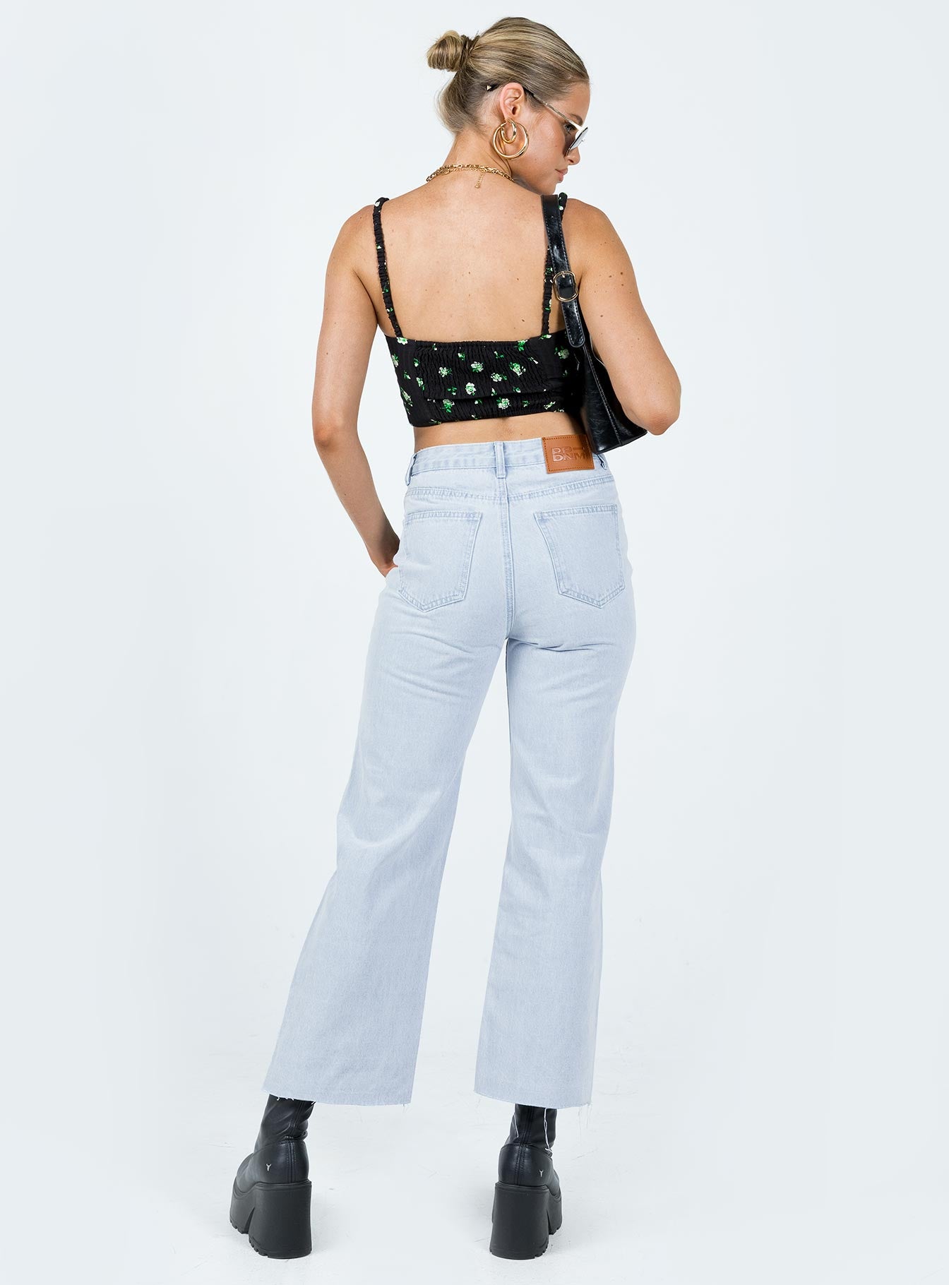 product Princess Polly High Waisted  Boundless Denim Jeans Light Wash