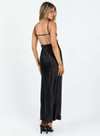 Princess Polly Asymmetric Neckline  Stravo Maxi Dress Black