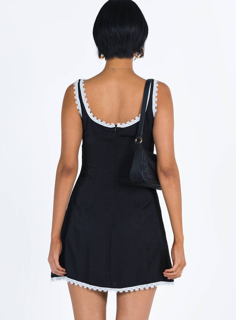 Fyfe Mini Dress Dusty Black | Princess Polly Fyfe Mini Dress Dusty Black | Princess Polly