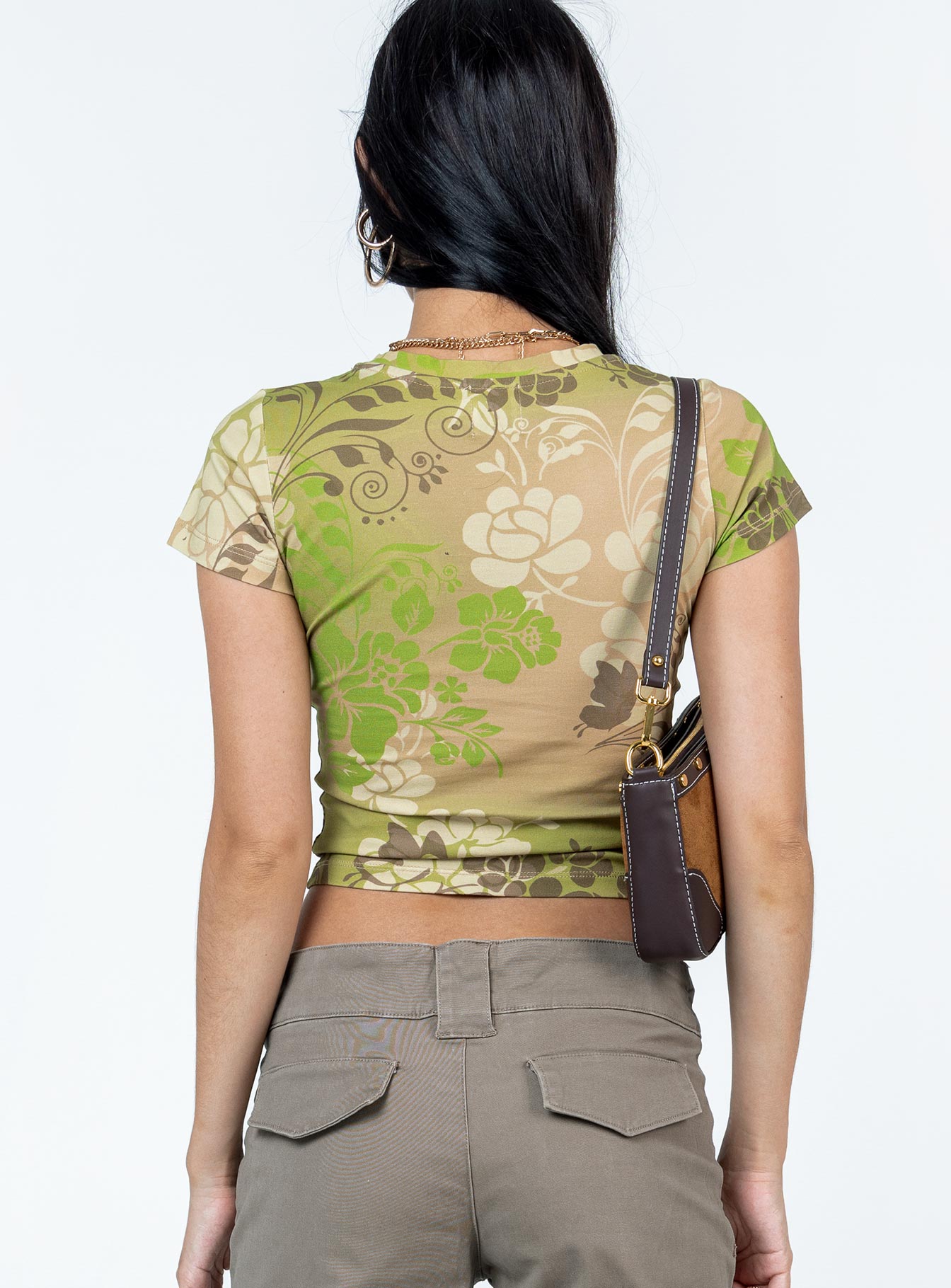 product Princess Polly Short Sleeves Square Neck  Fairy Longline Tee Multi