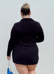 Selby Mini Skirt Black Curve