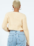 Cooley Sweater Cream Princess Polly  Cropped 