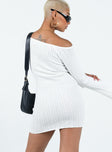 product Princess Polly Crew Neck  Santorini Knit Mini Dress White