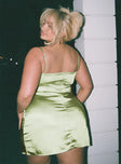 Princess Polly Plunger  Kenzie Mini Dress Green Curve