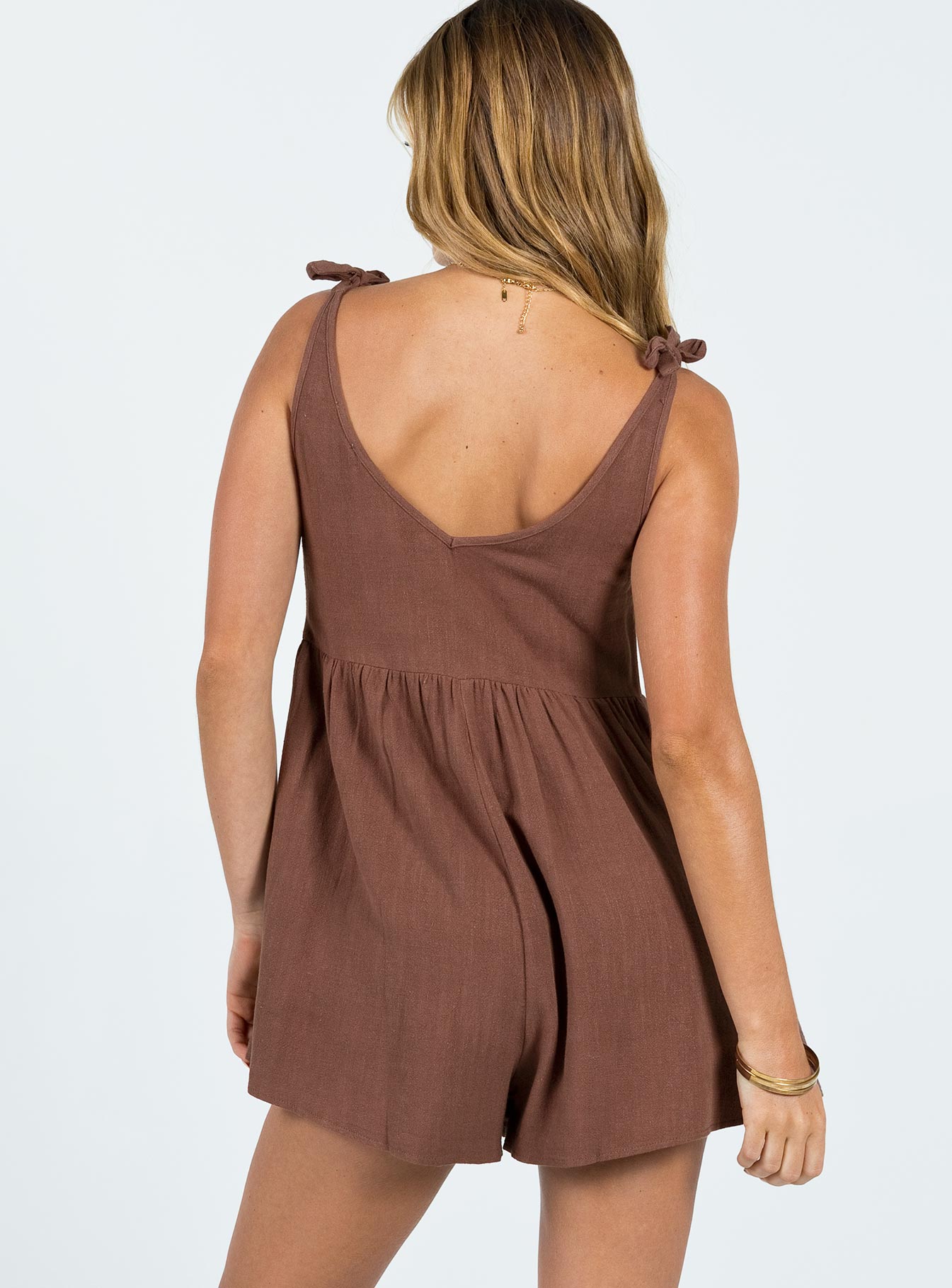 Tessa Romper Brown