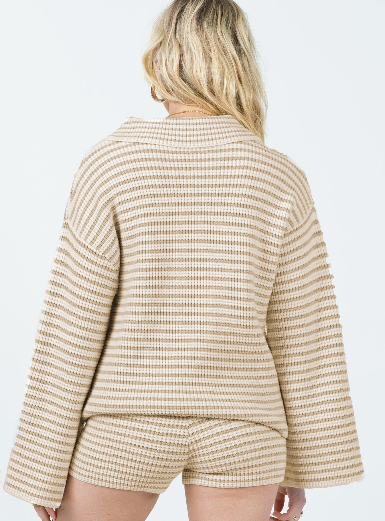 Willbar Oversized Sweater White / Beige Princess Polly  Cropped 