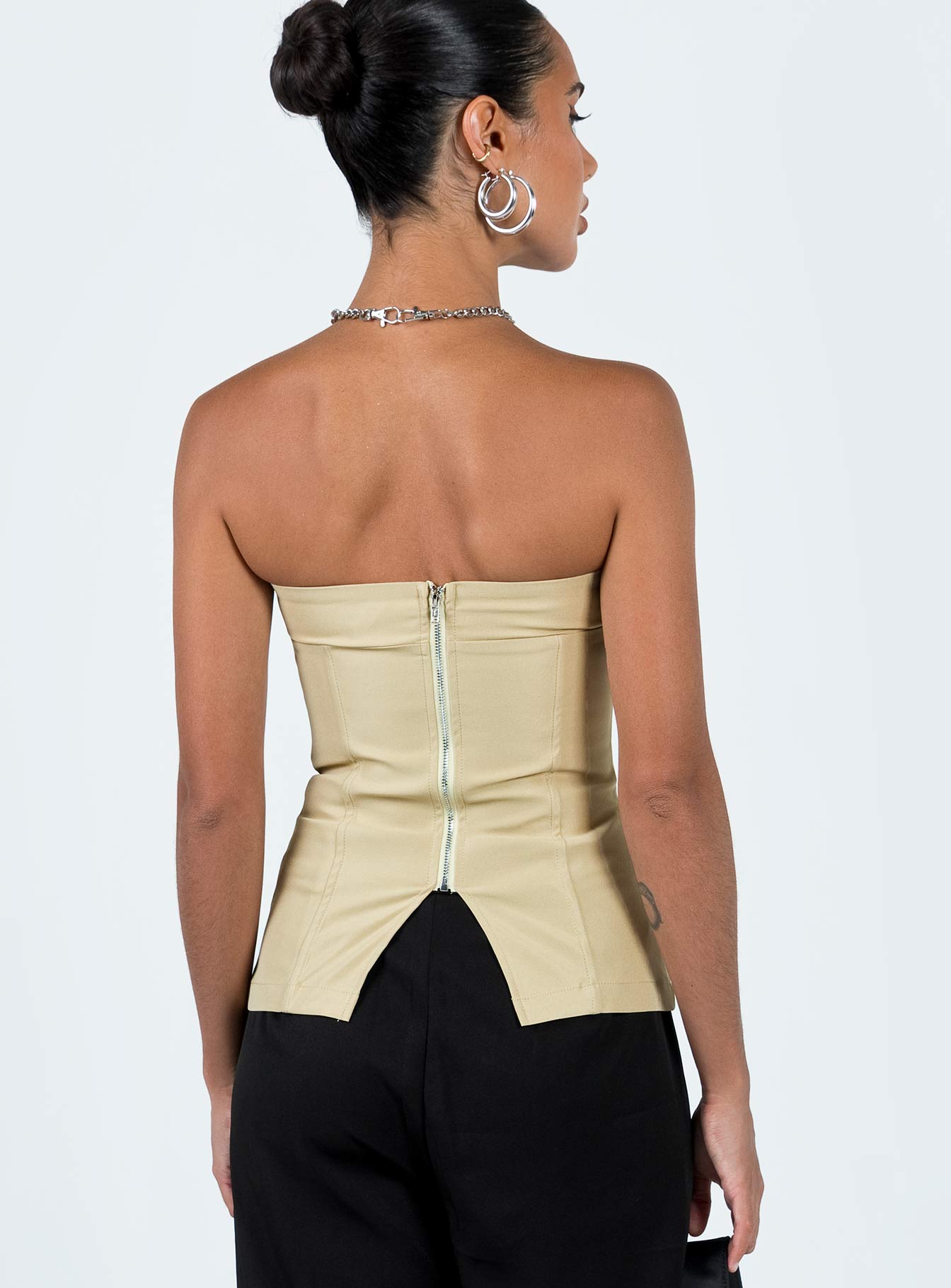 product Princess Polly Sleeveless Square Neck  Wesanders Strapless Top Camel