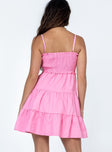 Princess Polly Square Neck  Graciela Mini Dress Pink