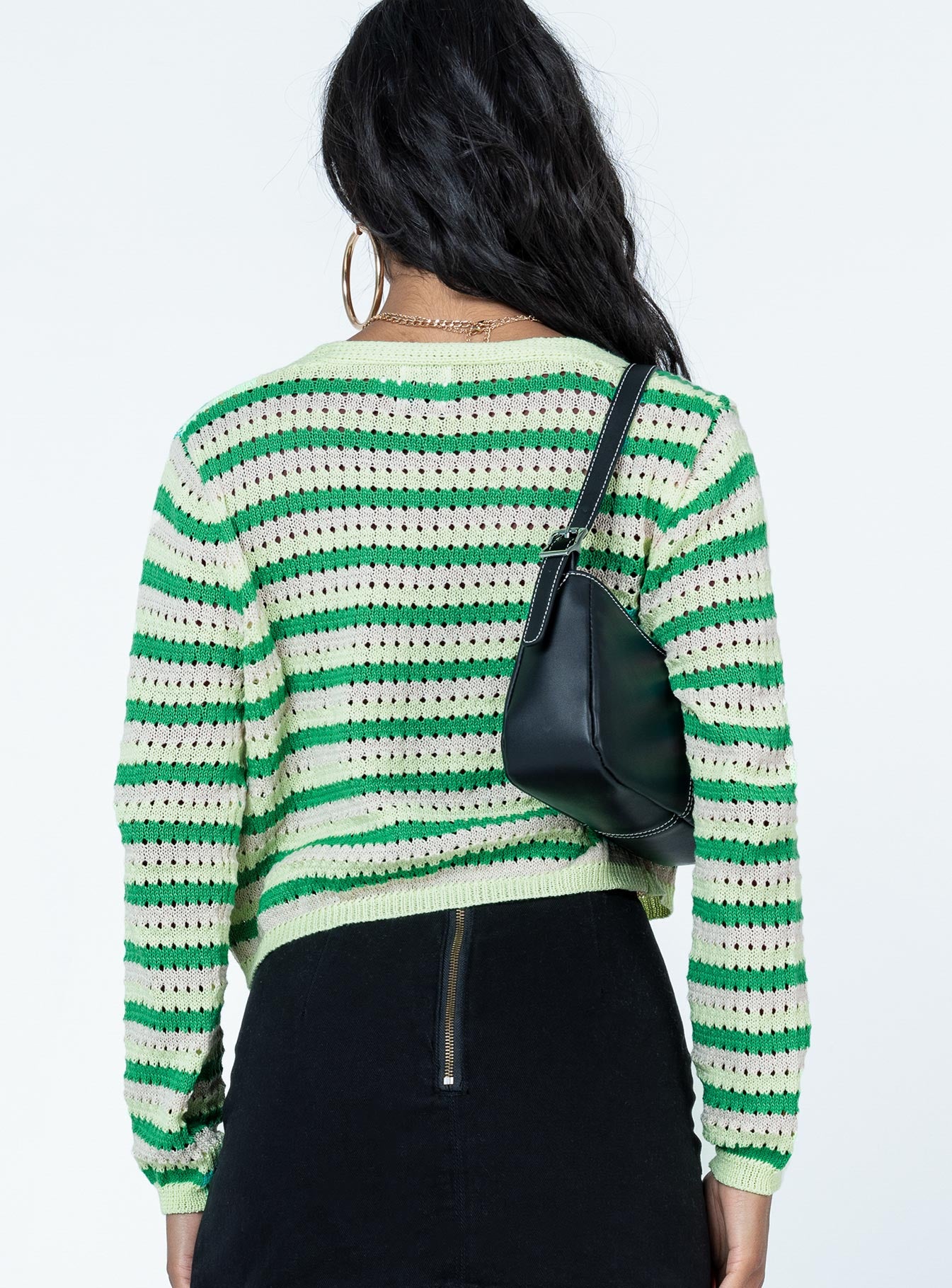 Skye Cardigan Green Princess Polly  Cropped 