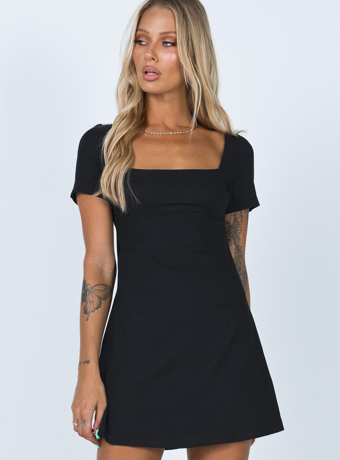 Princess polly clearance black mini dress