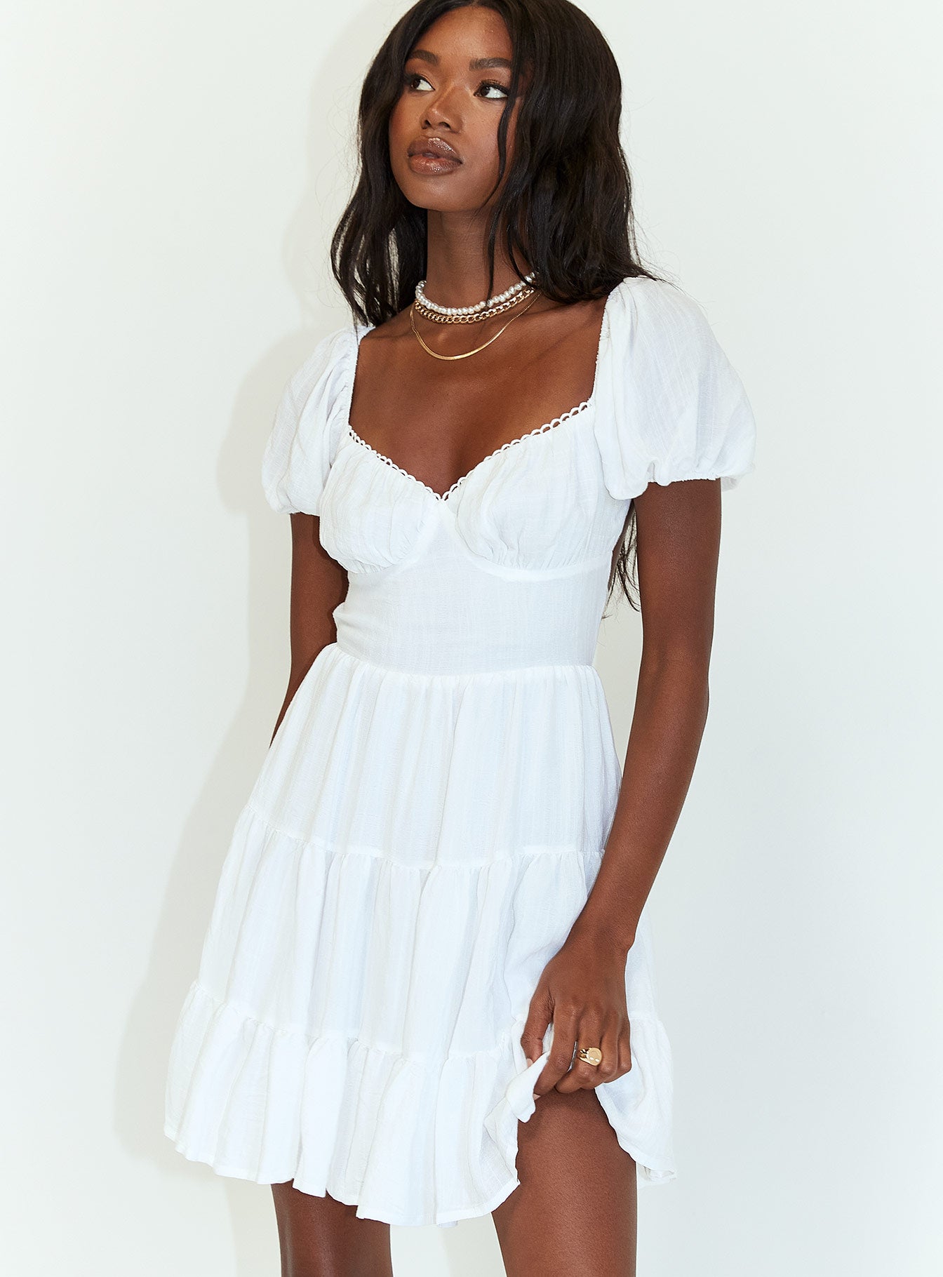 princess polly dawning mini dress Danny Mini Dress White