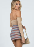 Louisa Chevron Mini Skirt Multi