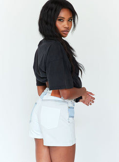 Dani Patchwork Denim Shorts