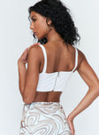 back view of model wearing Princess Polly Adaya Top White 