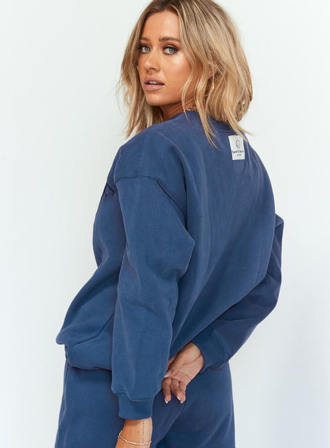 Major League Sweatshirt Navy Princess Polly  regular 