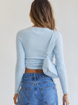 Jesica Sweater Blue Princess Polly  Cropped 