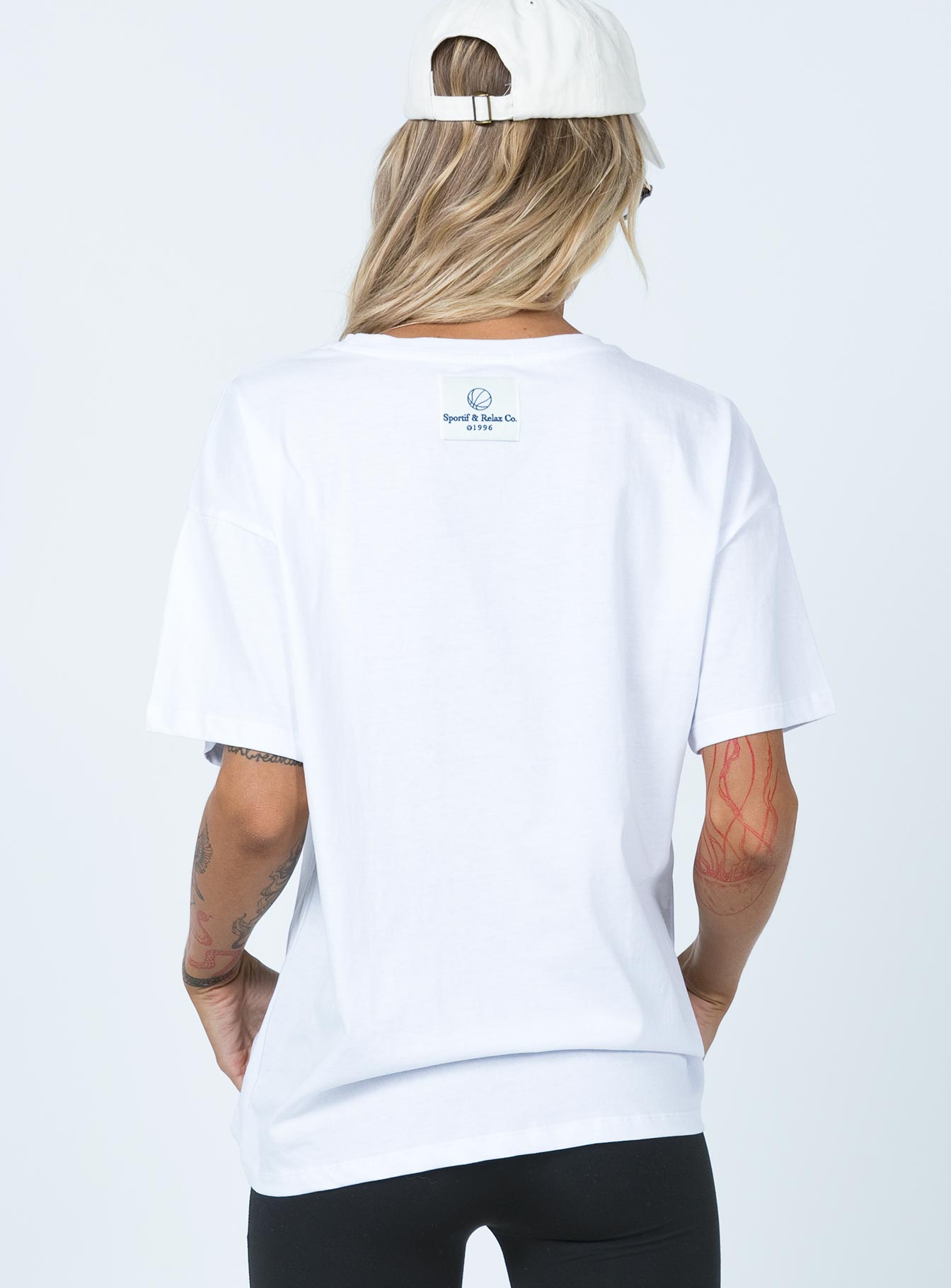 product Princess Polly Sleeveless Crew Neck  Quarterback Tee White