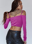 Zinnia Long Sleeve Top Purple