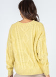 Anaya Oversized Sweater Yellow