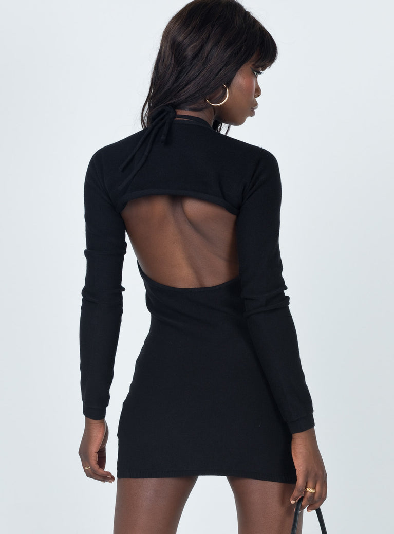 Heavenly Sent Mini Dress Black