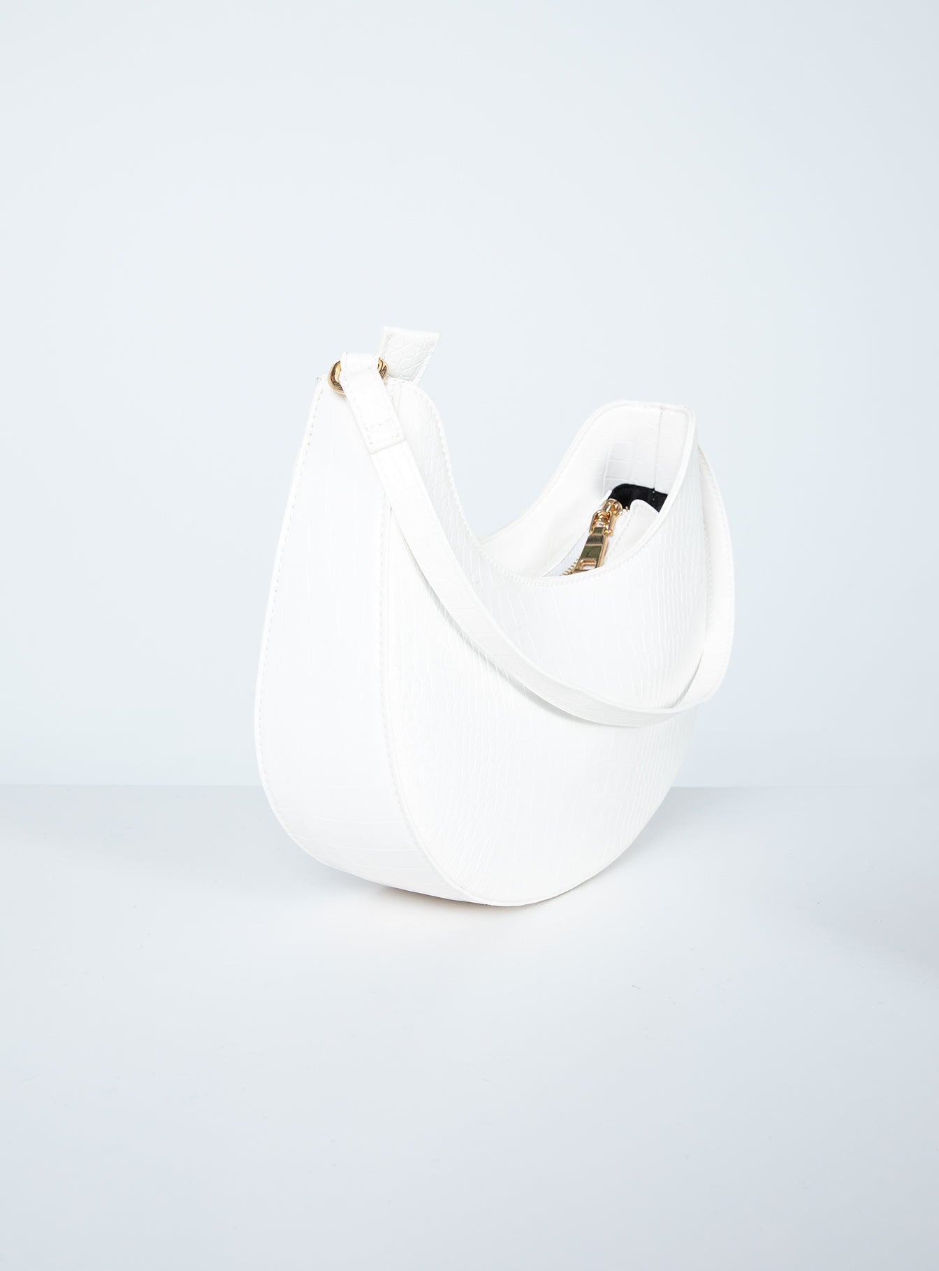 State of Mind Bag White Croc Eco