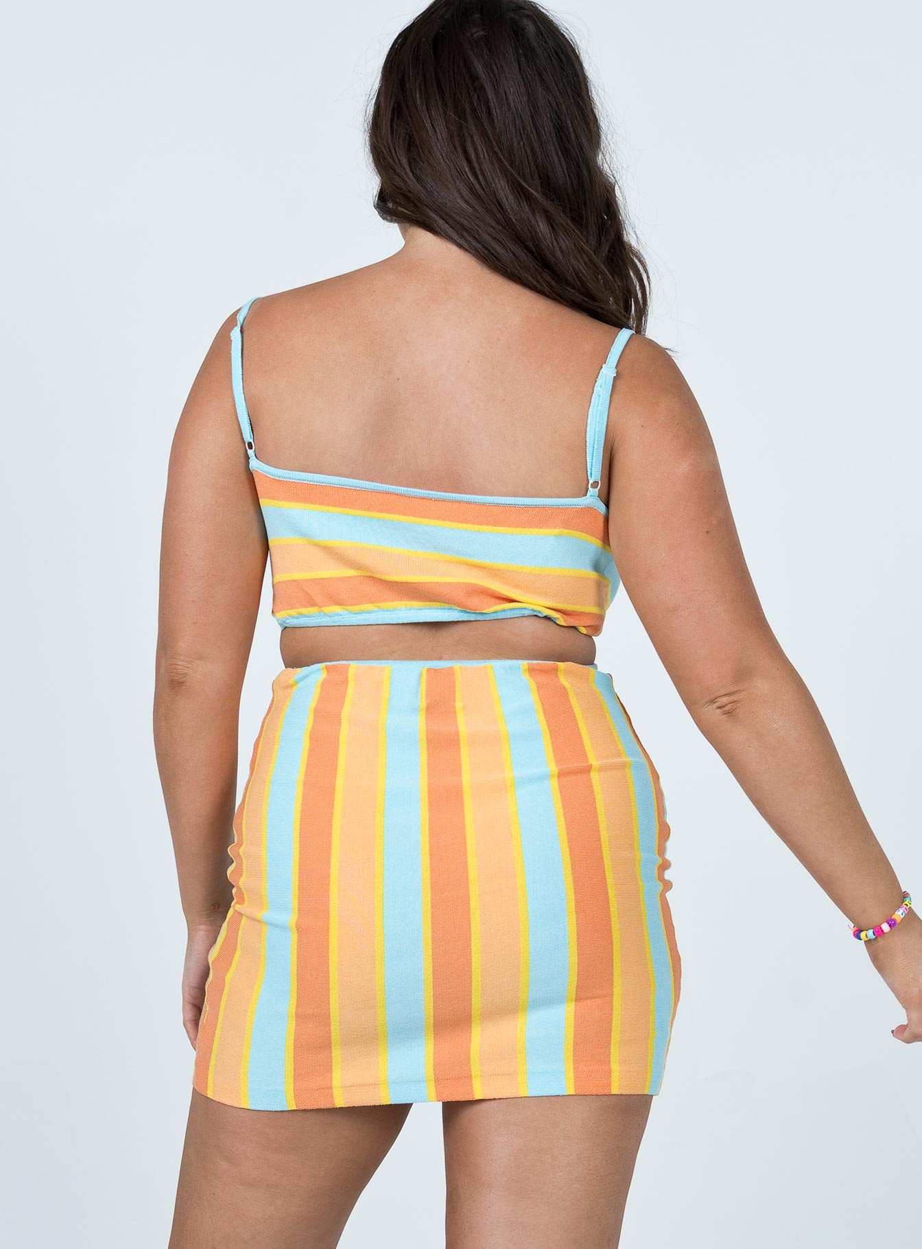 product Princess Polly Sweetheart Neckline  Alicia Mini Dress Orange Multi