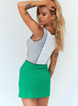 Hollie Mini Skirt Apple Green
