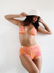 Sophie Bikini Top Orange / Pink