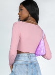 back view of model wearing Princess Polly Leon Top Pink 